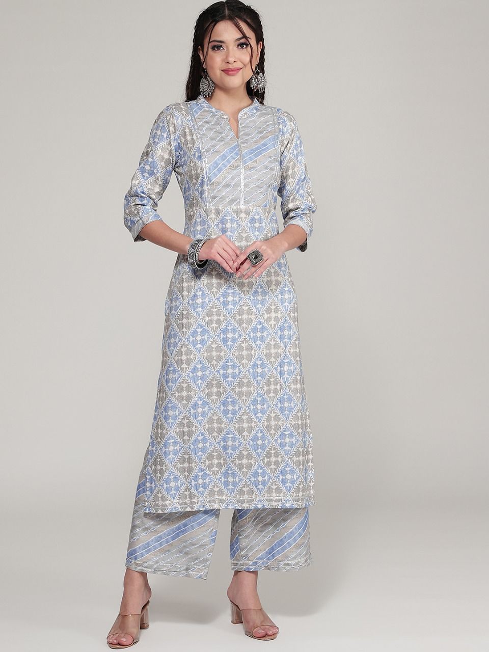 Straight Casual Set Kurti Pant Stylish Wear