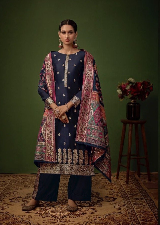 Collection Of Festive Jacquard Silk Dress Material