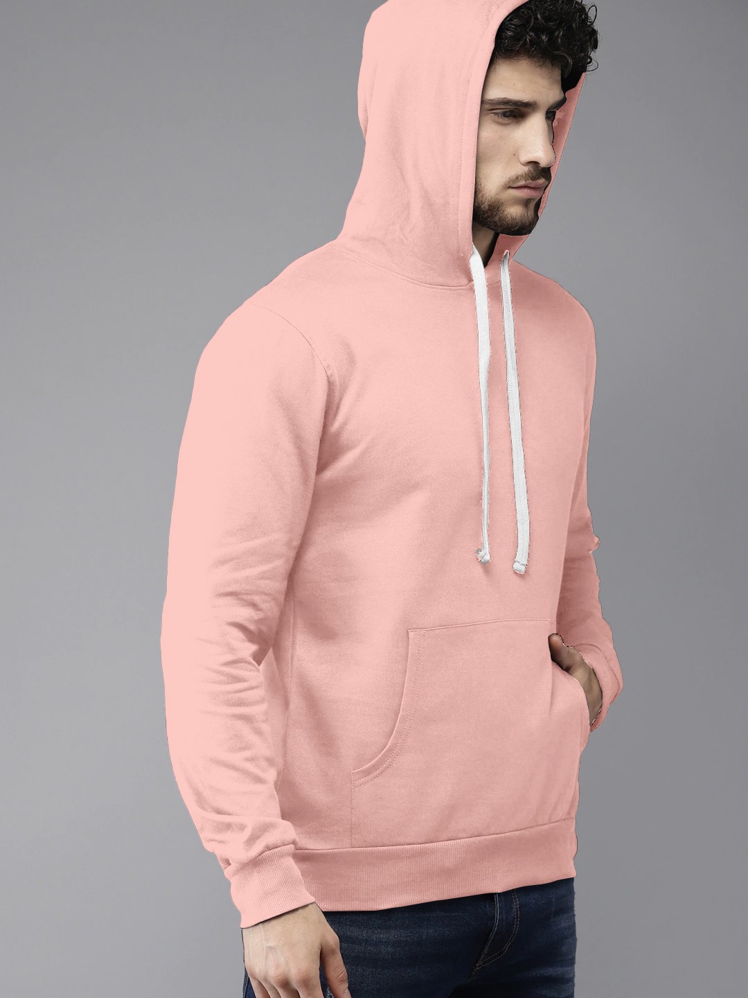 High Quality Premium Peach Colour Hoodie For Men