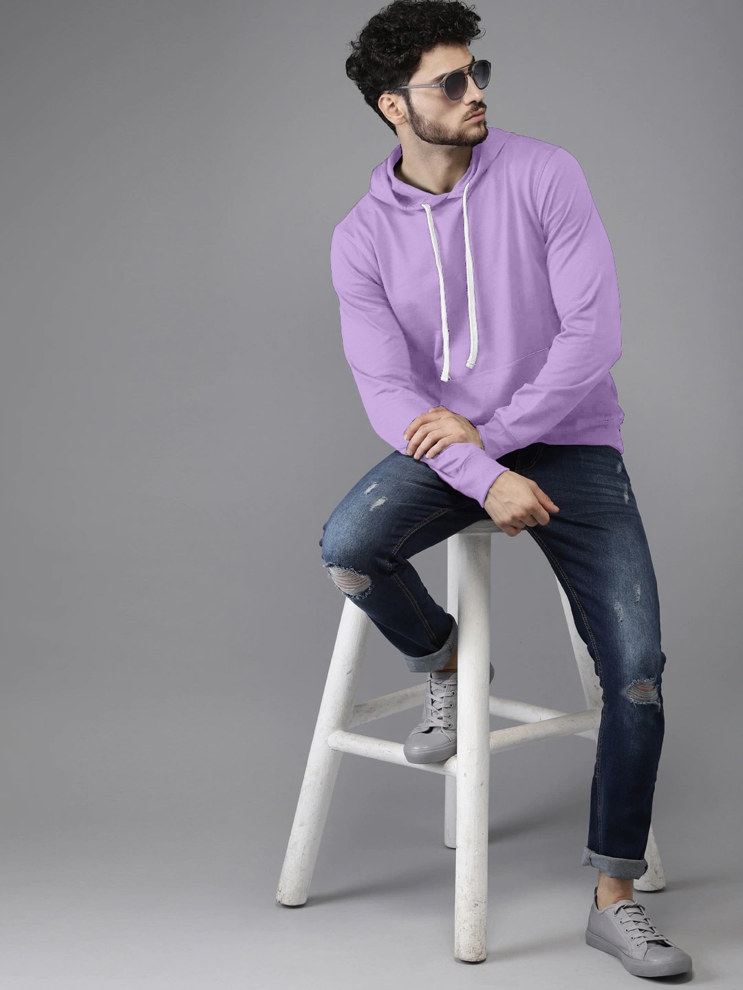 High Quality Premium Purple Colour Hoodie For Men