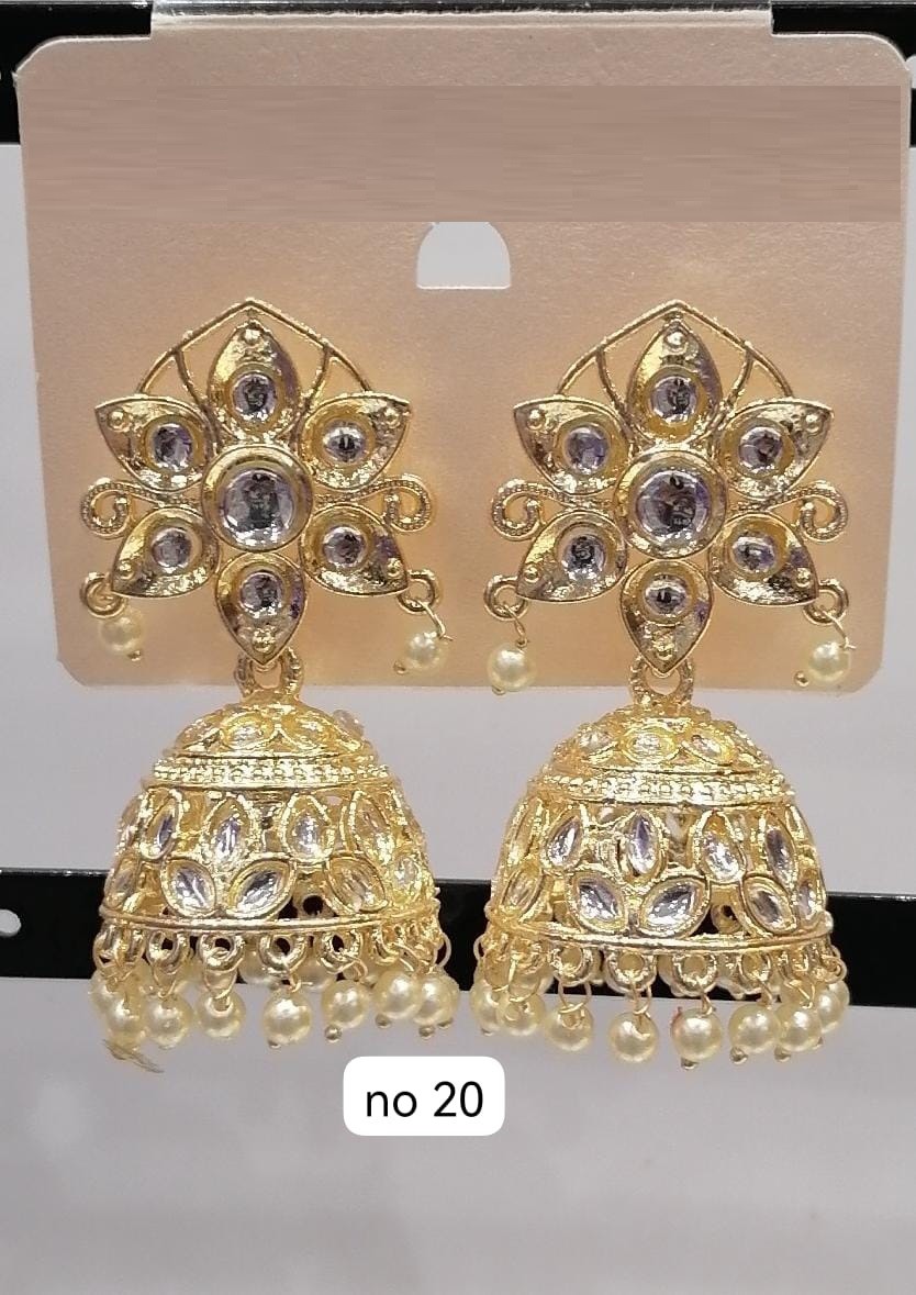 Stud Earring With Jumkha Beautiful Design