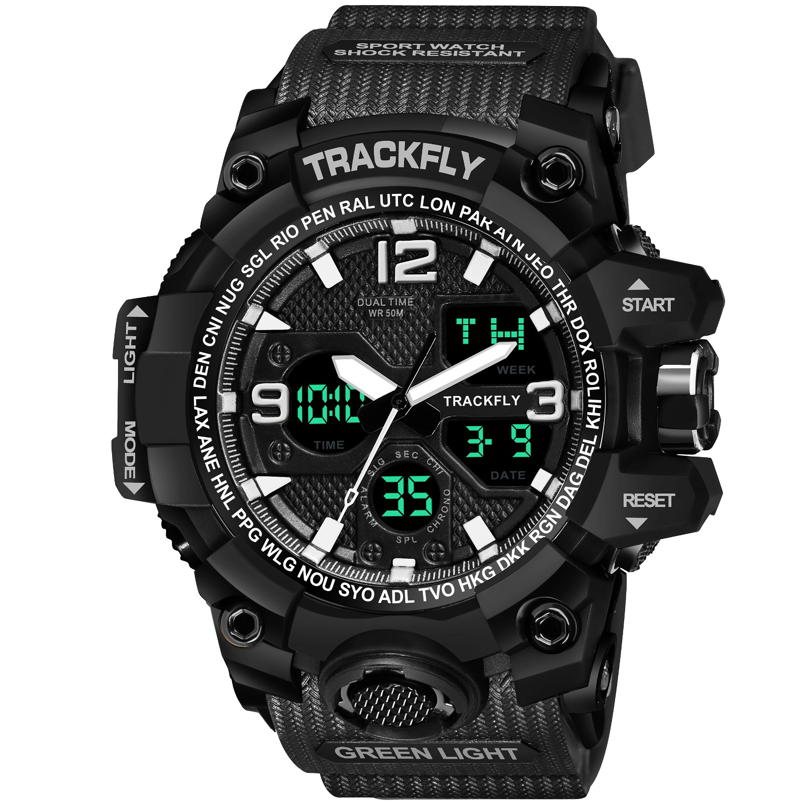 Waterproof Analog and Digital Watch for Kids and Men