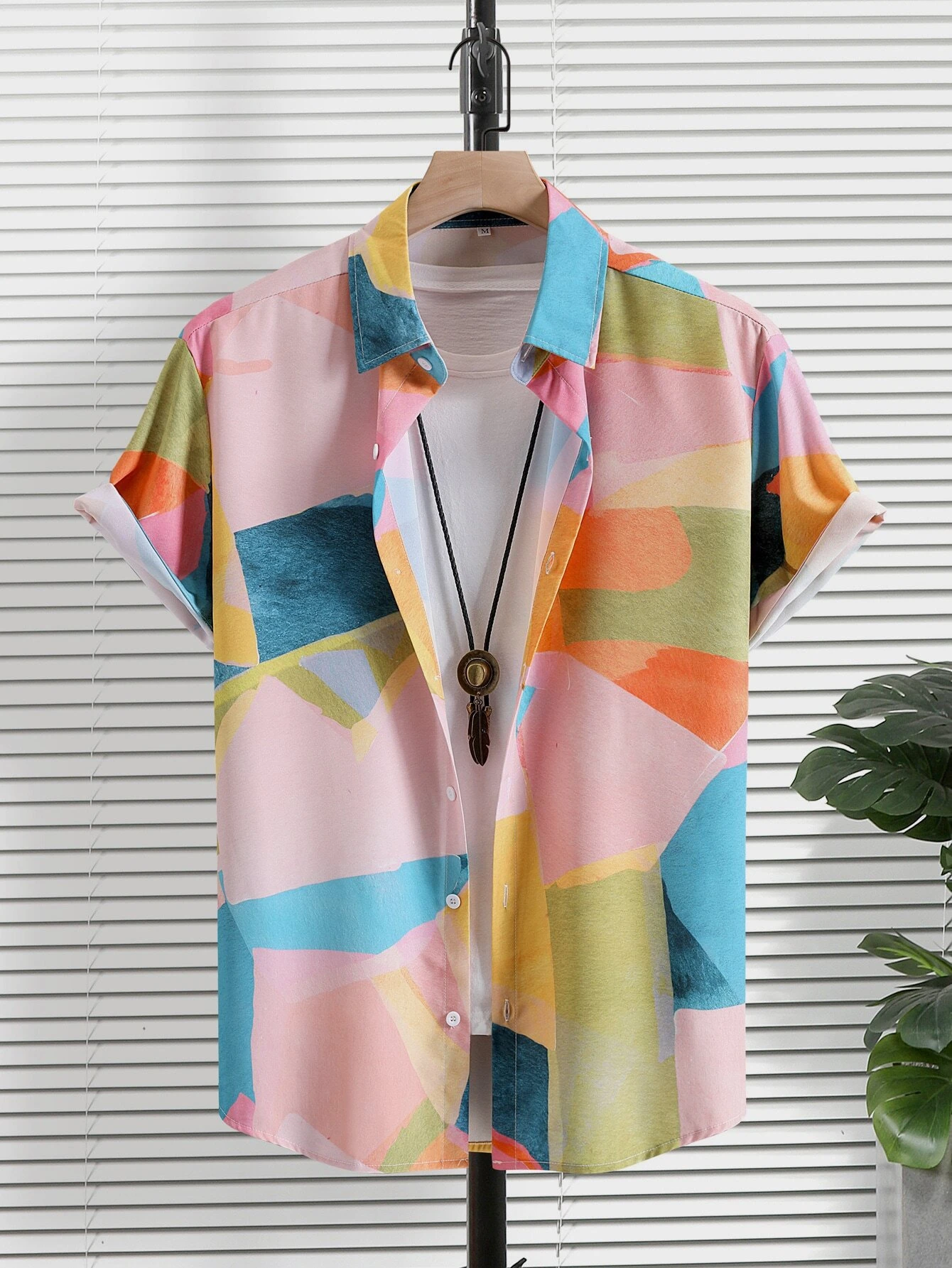 Men's Casual Wear Shirt Multi Color Printed