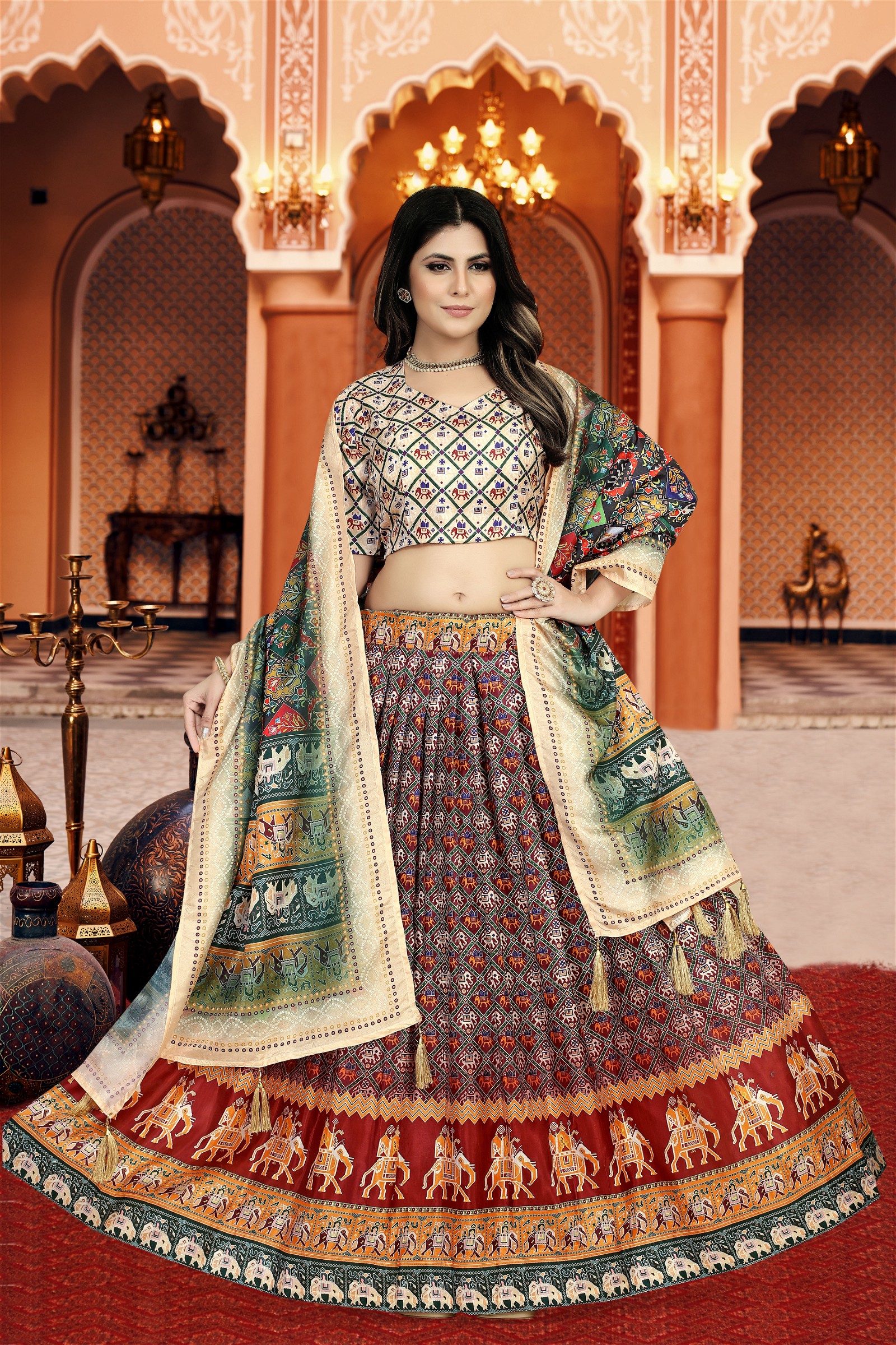 For Women Attractive Latest Choli Lehenga Fancy With Dupatta