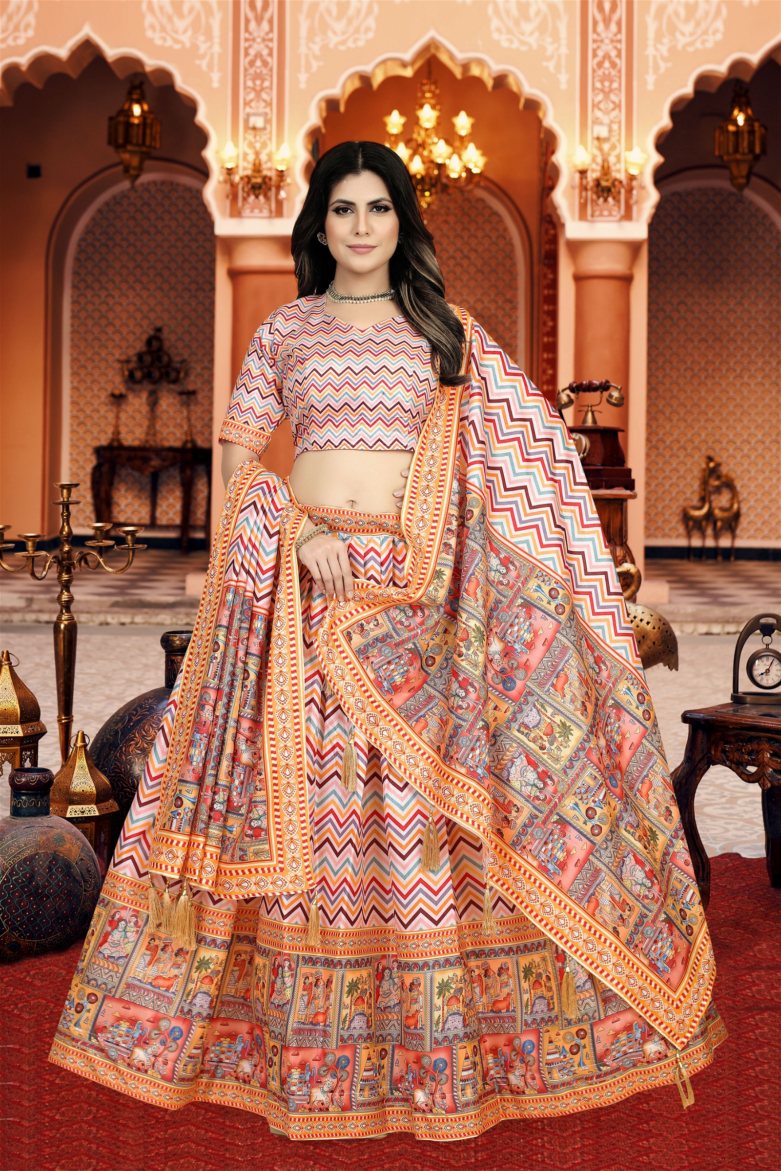 For Women Attractive Designer Fancy Lehenga Choli With Dupatta