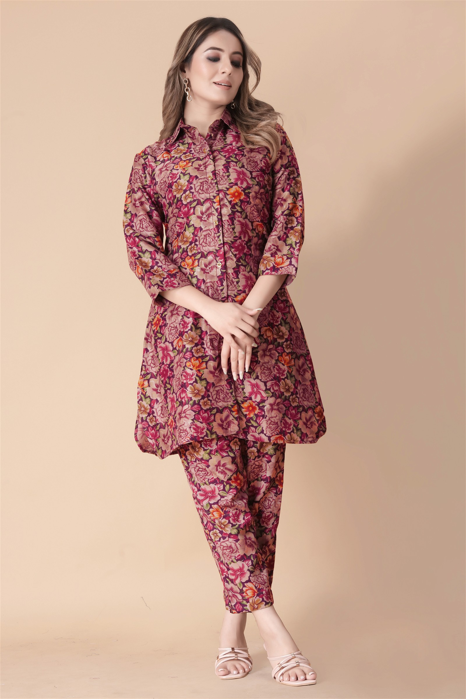 Tunic Pants Co-Ord Set & Floral Print