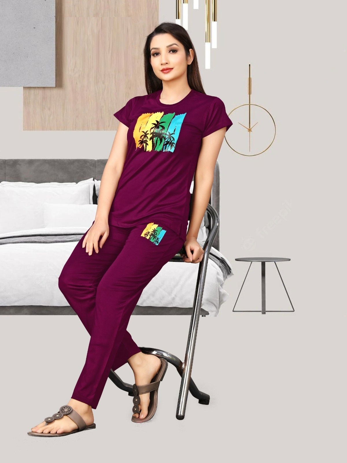 New Night Suits Collection Always Comfort Women Wine